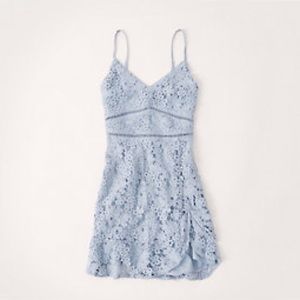 Blue Abercrombie lace mini dress